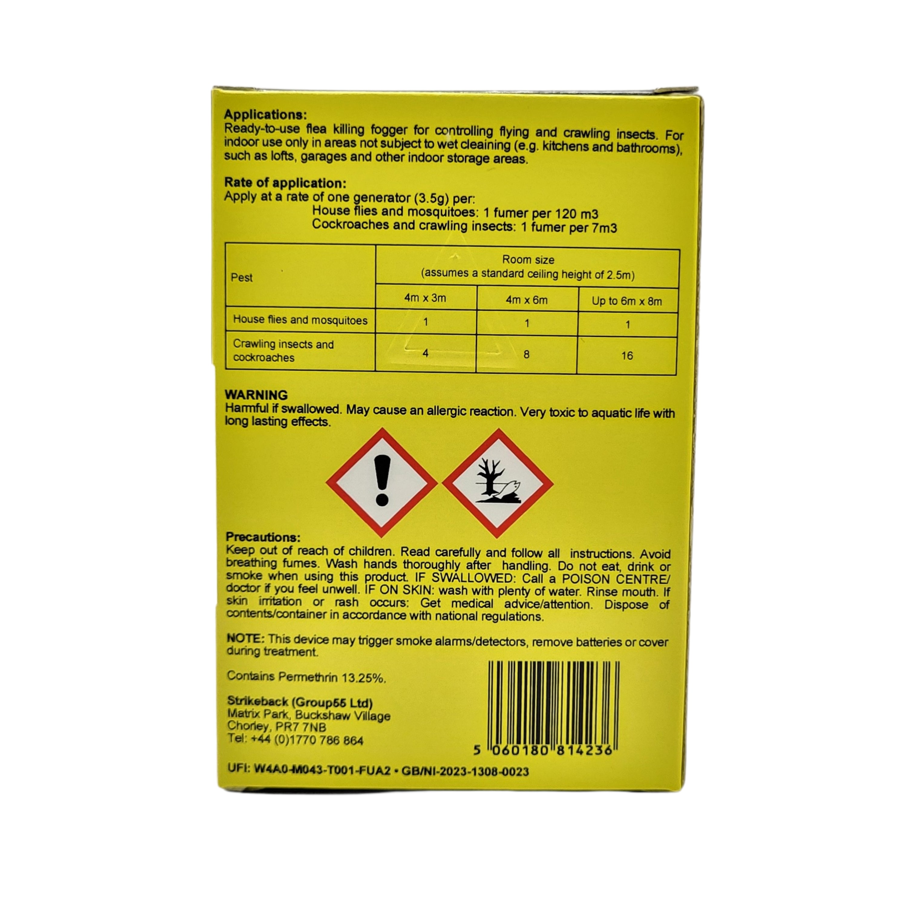 Strikeback Twin Pack Flea Fogger, 2 x 3.5g
