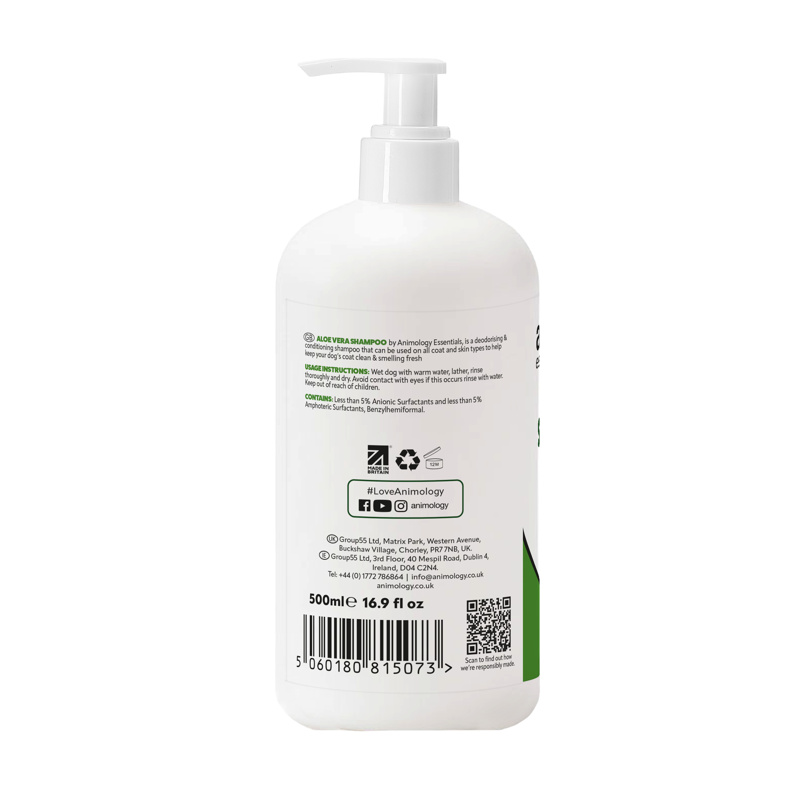 Essentials Aloe Vera Shampoo 500ml