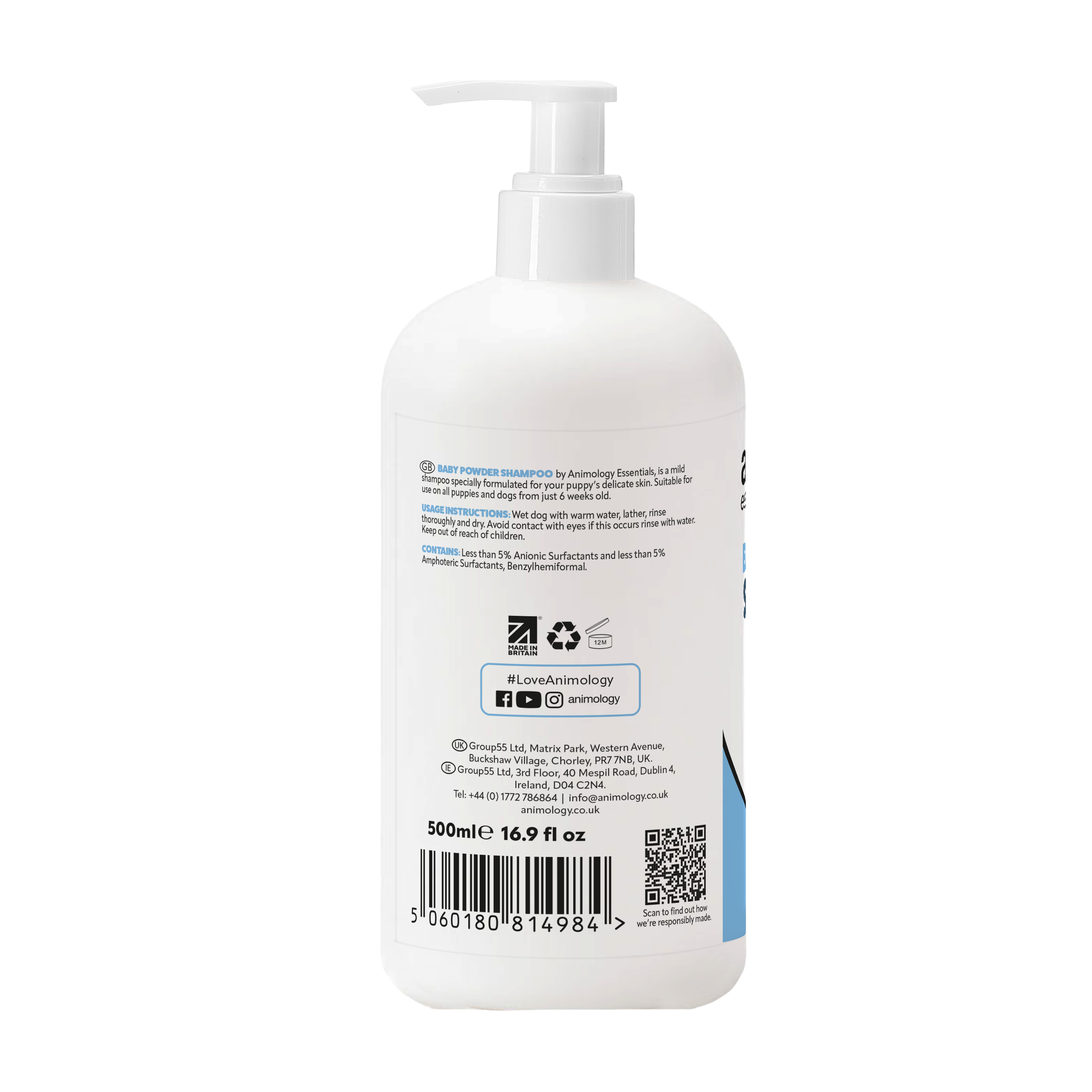 Essentials Baby Powder Shampoo 500ml