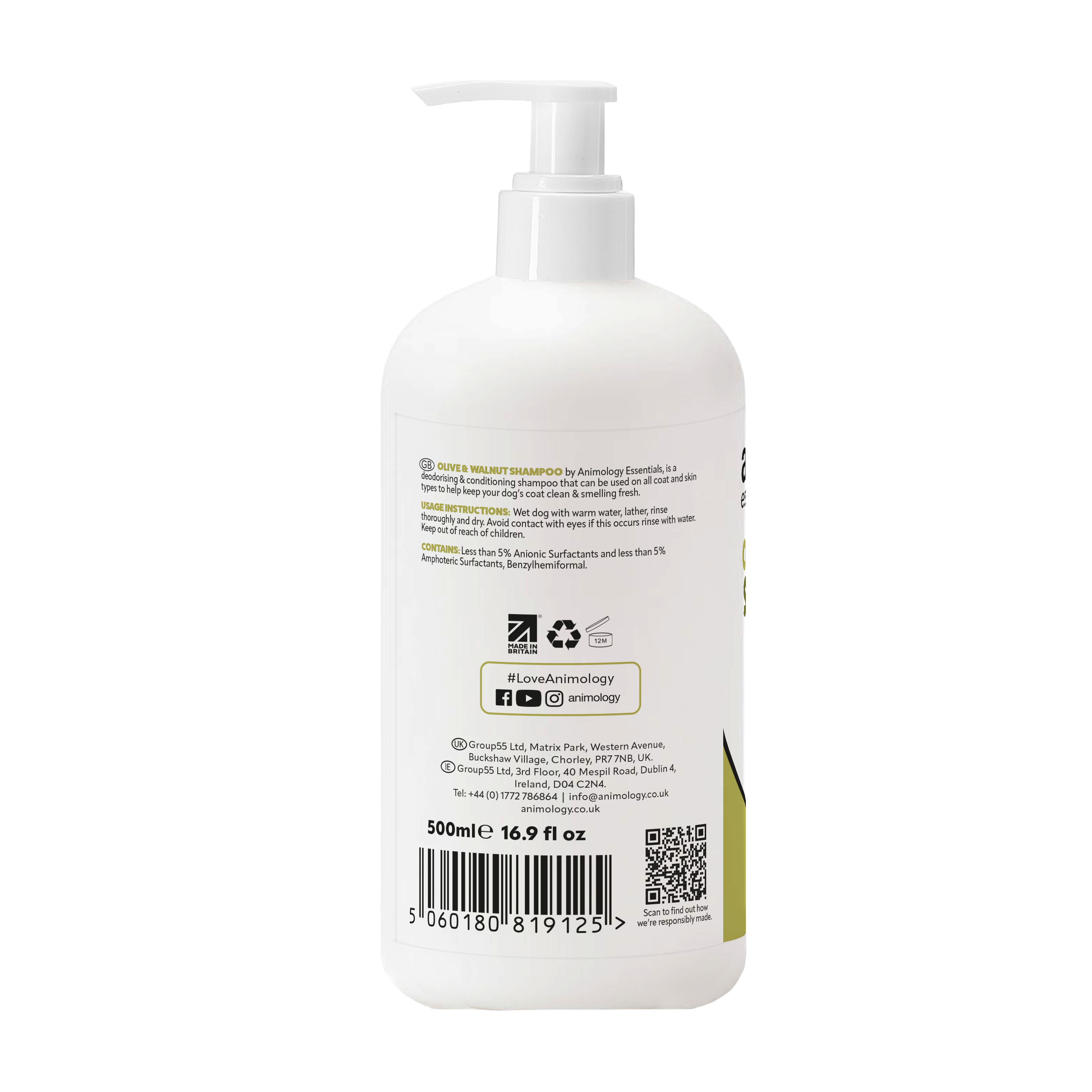 Essentials Olive & Walnut Shampoo 500ml