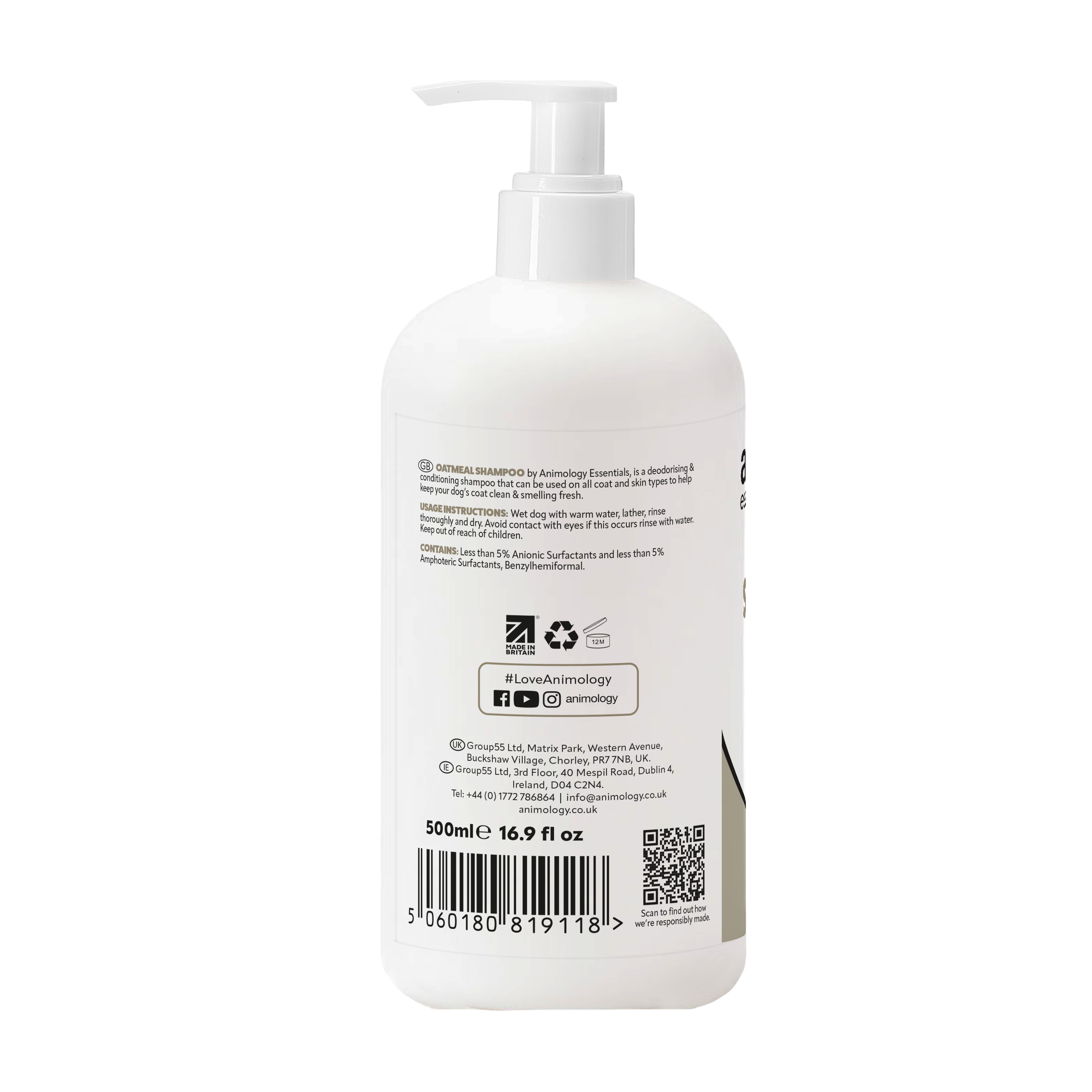 Essentials Oatmeal Shampoo 500ml
