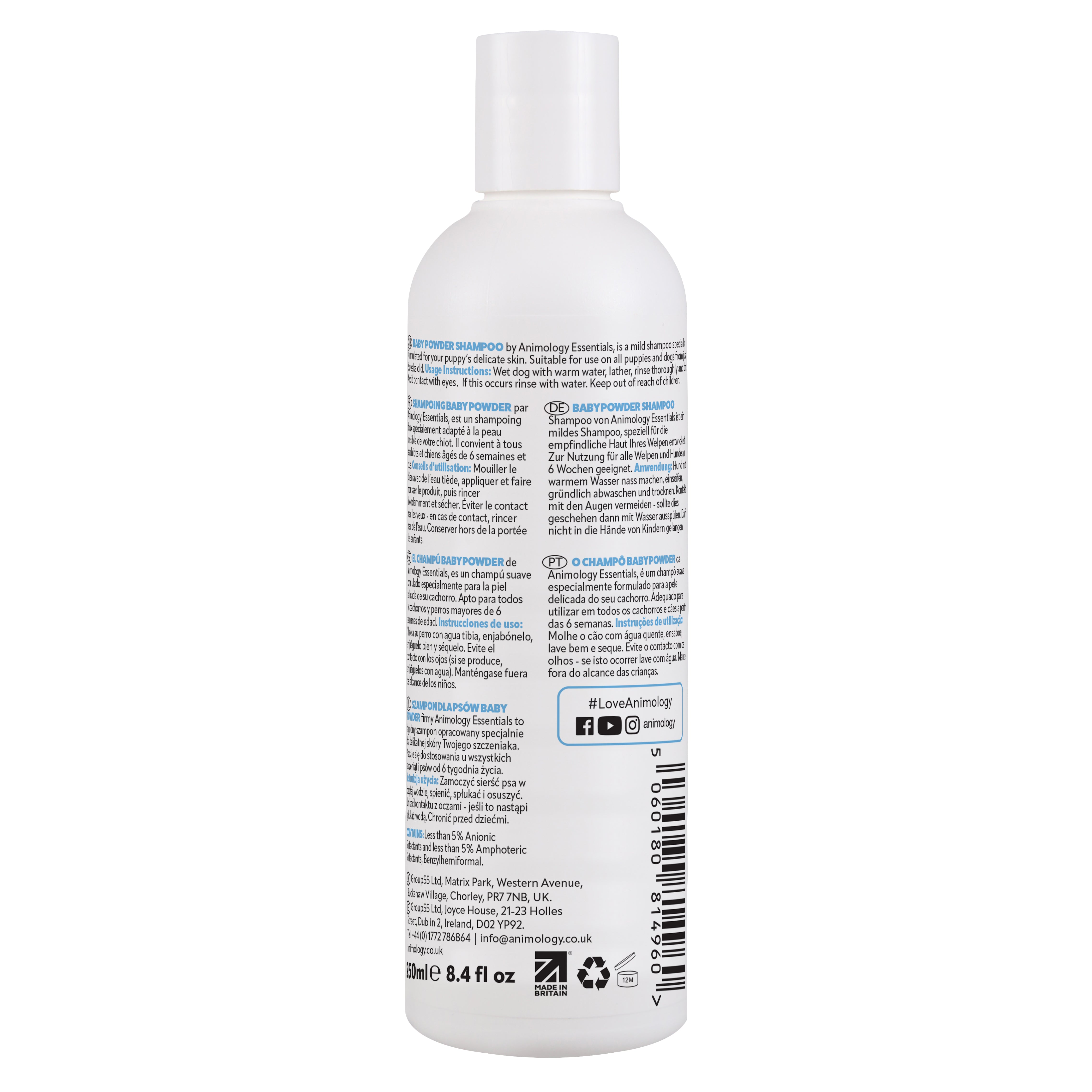 Essentials Baby Powder Shampoo 250ml