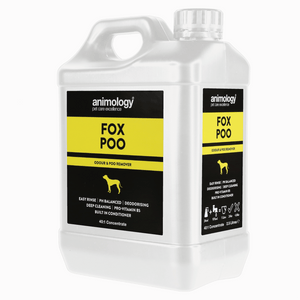 Fox poo deodorising shampoo for dogs 2.5 litre concentrate