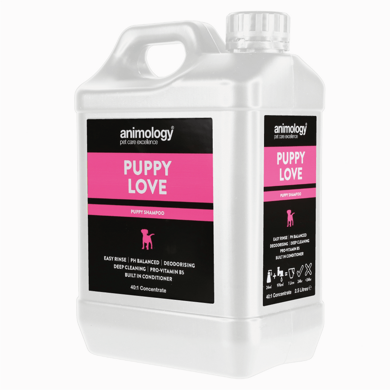 Puppylove puppy shampoo in 2.5 litre concentrate