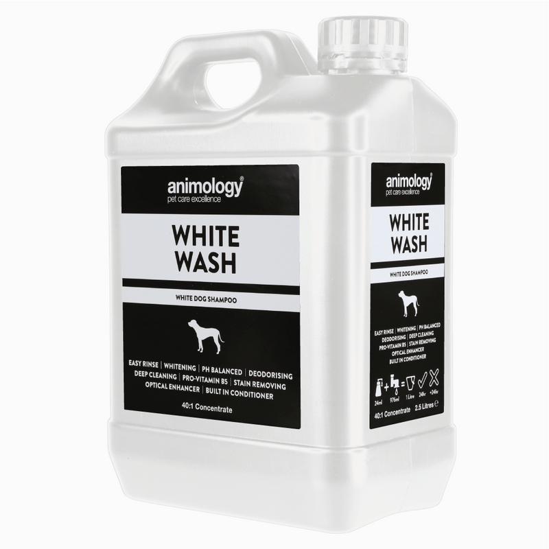 White wash shampoo for white dogs 2.5 litre concentrate