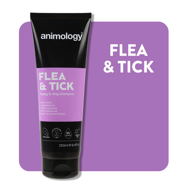 Flea and Tick Dog Shampoo 250ml Animology